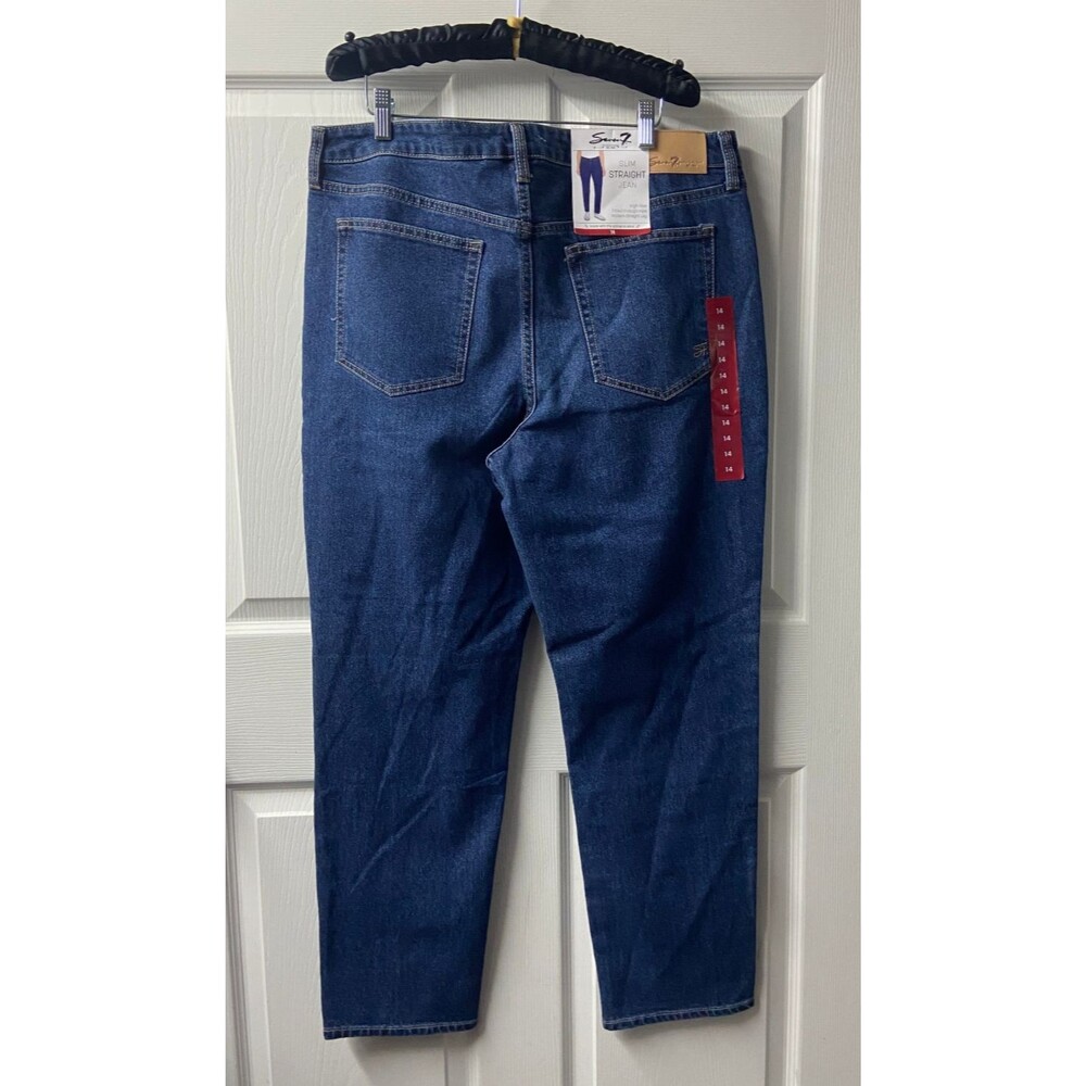 Seven Jeans Women Slim Straight High Rise Fitted Through Hips NWT